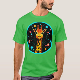 Camiseta Girafa Bonita em Zoológicos Engraçados no Exterior