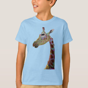 Camiseta Girafa colorida divertida