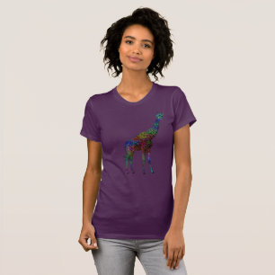Camiseta Girafa colorido