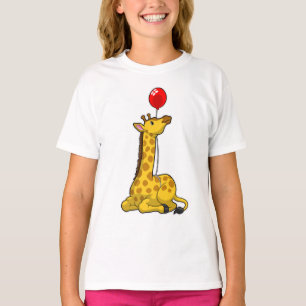 Camiseta Girafa com Balão