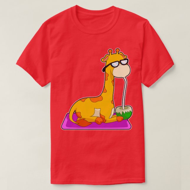 Camiseta Girafa com coco (Frente do Design)