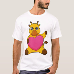 Camiseta Girafa com coração