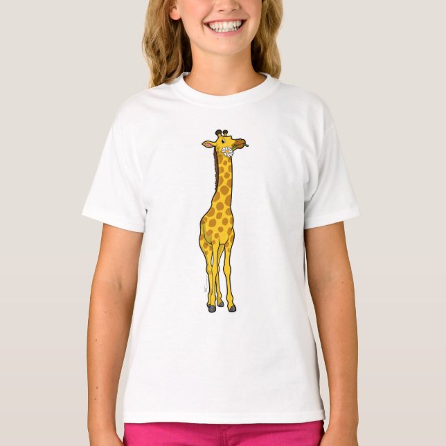 Camiseta Girafa com Daisy (Frente)