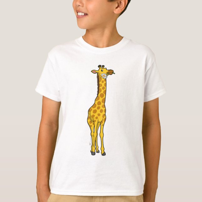 Camiseta Girafa com Daisy (Frente)