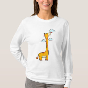 Camiseta Girafa com Nuvens