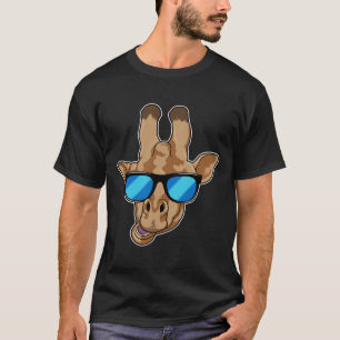 Camiseta Girafa com óculos de sol