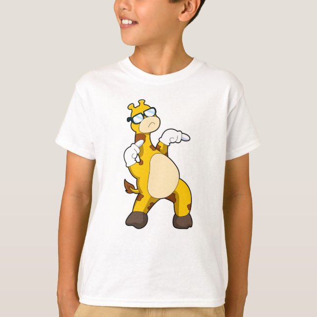 Camiseta Girafa com óculos de sol (Frente)