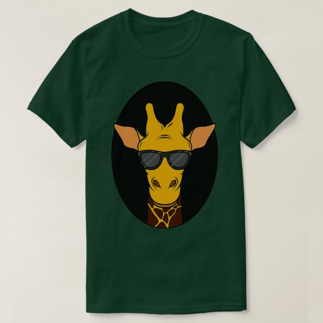 Camiseta Girafa com óculos escuros (Frente do Design)