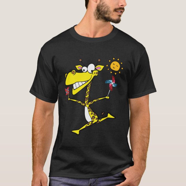 Camiseta Girafa com pinrodas (Frente)
