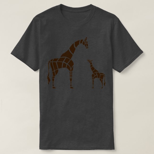 Camiseta girafa com vitelo (Frente do Design)