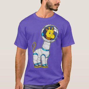 Camiseta Girafa como astronauta na esfera de vidro
