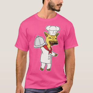 Camiseta Girafa como cozinheiro com Cozinhar avental Púltim