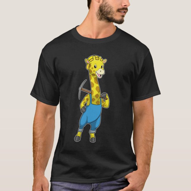 Camiseta Girafa como menor com picaxe (Frente)