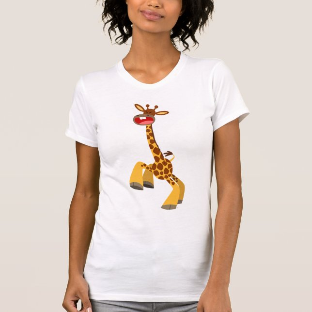 Camiseta Girafa Dançando Bonita Girafa T-Shirt (Frente)