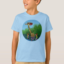 Camiseta Girafa de Bons Cartoons e Camiseiros T-Shirt