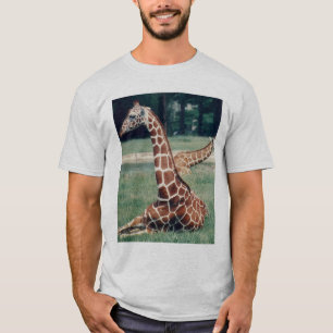 Camiseta Girafa de LazyDay - cinza