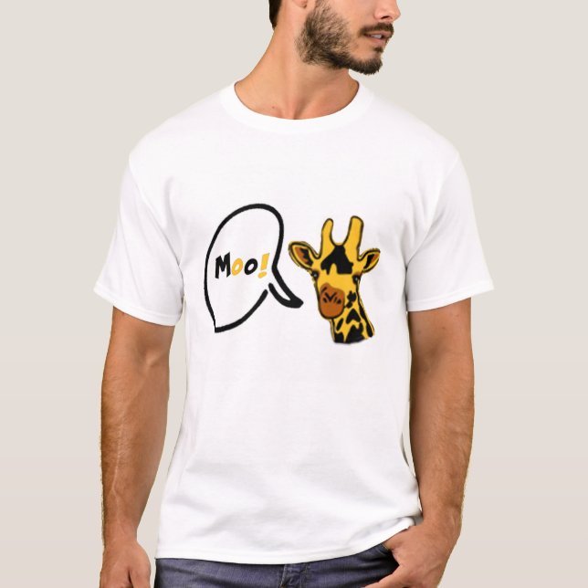 Camiseta Girafa de Mooing! (Frente)
