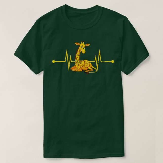 Camiseta Girafa de pulsação (Frente do Design)