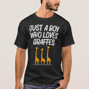 Camiseta Girafa Designs Para Crianças Safari Wildlife Anim