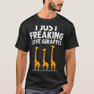 Camiseta Girafa Designs Para Homens Mulheres Safari Vida Se