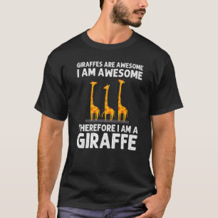 Camiseta Girafa Designs Para Homens Mulheres Safari Vida Se