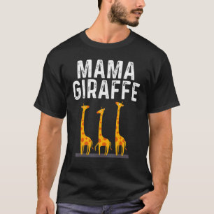 Camiseta Girafa Designs Para Mãe Mulheres Safari Selvagem A
