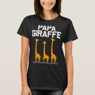 Camiseta Girafa Designs Para Pais Safari Animais Selvagens
