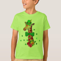 Girafa do dia de St Patrick