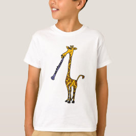 Camiseta Girafa do MACHADO que joga o clarinete