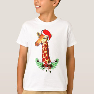 Camiseta Girafa do Natal