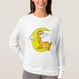Camiseta Girafa dormindo com lua