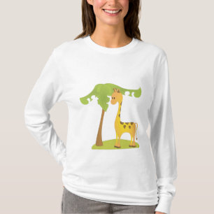 Camiseta Girafa e árvore
