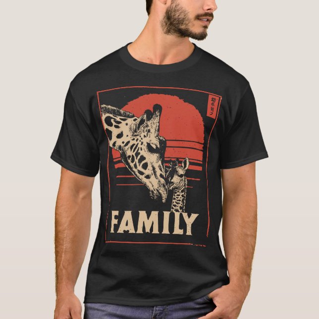 Camiseta Girafa e bezerro - Altas Graças e Tender Safari (Frente)