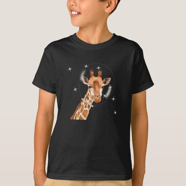 Camiseta Girafa E Estrelas Do Exterior (Frente)