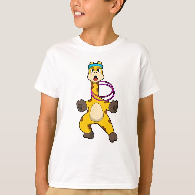 Camiseta Girafa em Malhação com anel Swing (Frente)