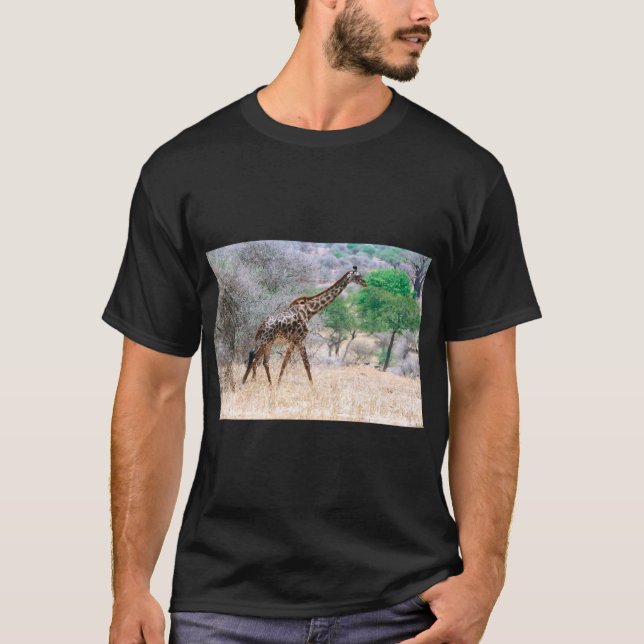 Camiseta Girafa em movimento, Tanzânia (Frente)
