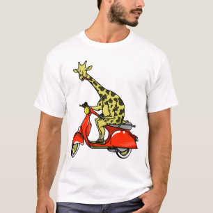 Camiseta Girafa em um piscar vermelho