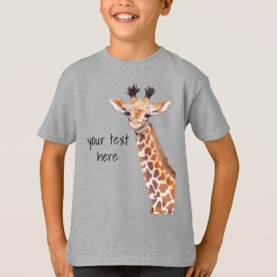 Camiseta Girafa Engraçada, Personalizada