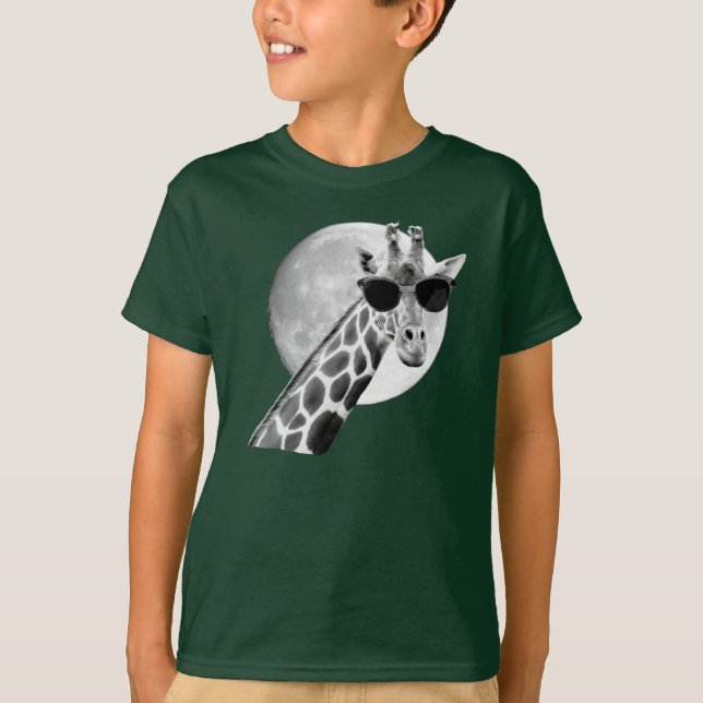 Camiseta Girafa engraçado (Frente)