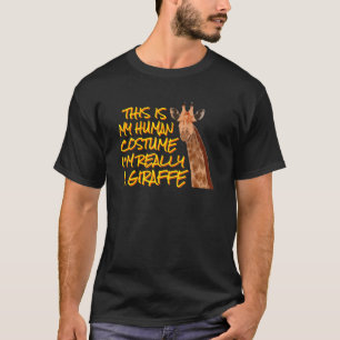 Camiseta Girafa Este é o meu fato humano