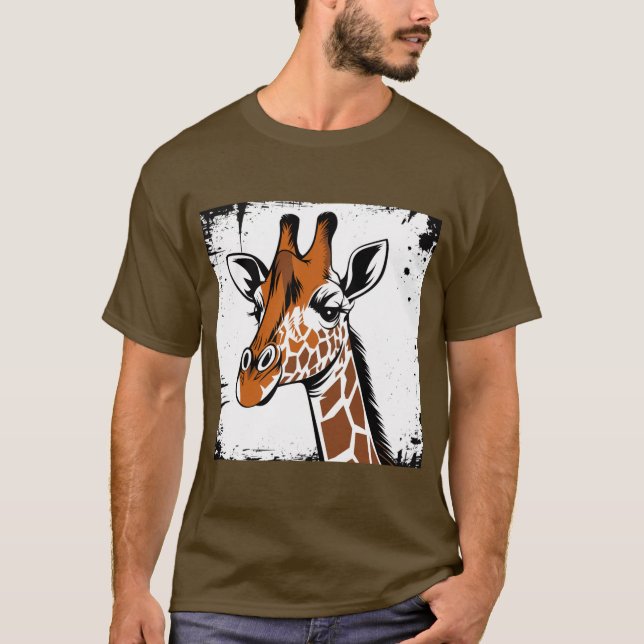 Camiseta girafa estilizada (Frente)