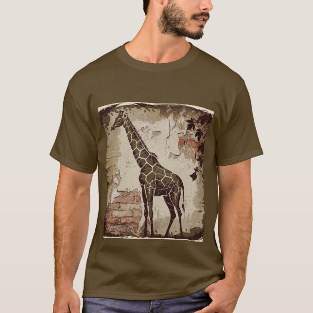 Camiseta girafa estilizada (Frente)