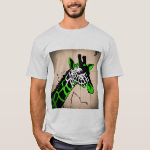 Camiseta girafa estilizada