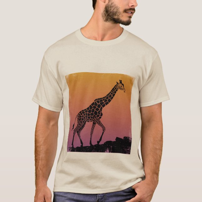 Camiseta girafa estilizada (Frente)