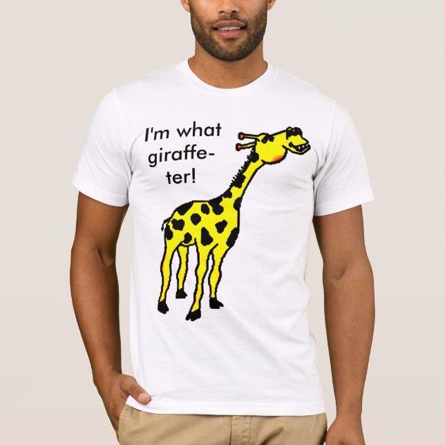 Camiseta girafa, eu sou que girafa-ter! (Frente)