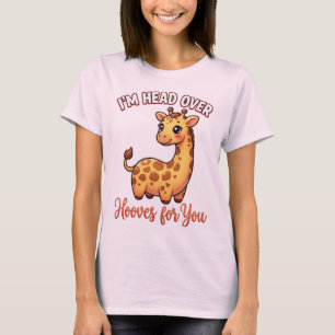 Camiseta Girafa Fofa do Dia dos Namorados – Louco por Você
