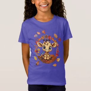 Camiseta Girafa Fofa “Outono Incrível do Autismo”