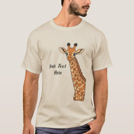 Camiseta Girafa Fofa Personalizada