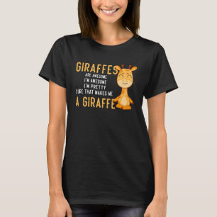 Camiseta Girafa Gira-Faca Gira-Foca Dizendo Zoo I Love Gira
