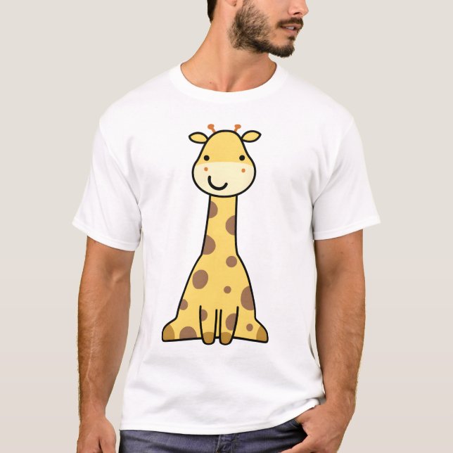 Camiseta Girafa Kawaii (Frente)